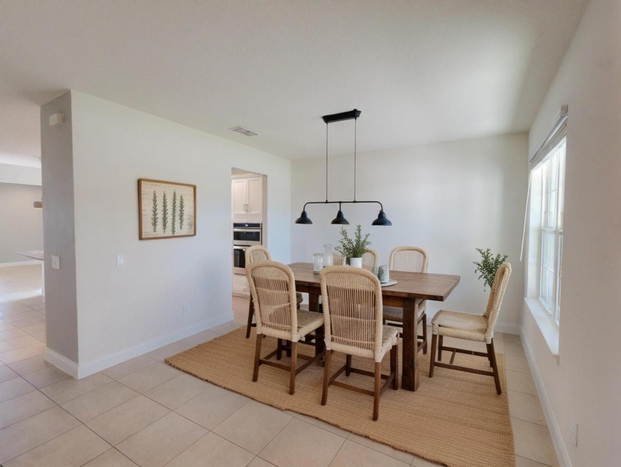 AI staged dining room Orlando